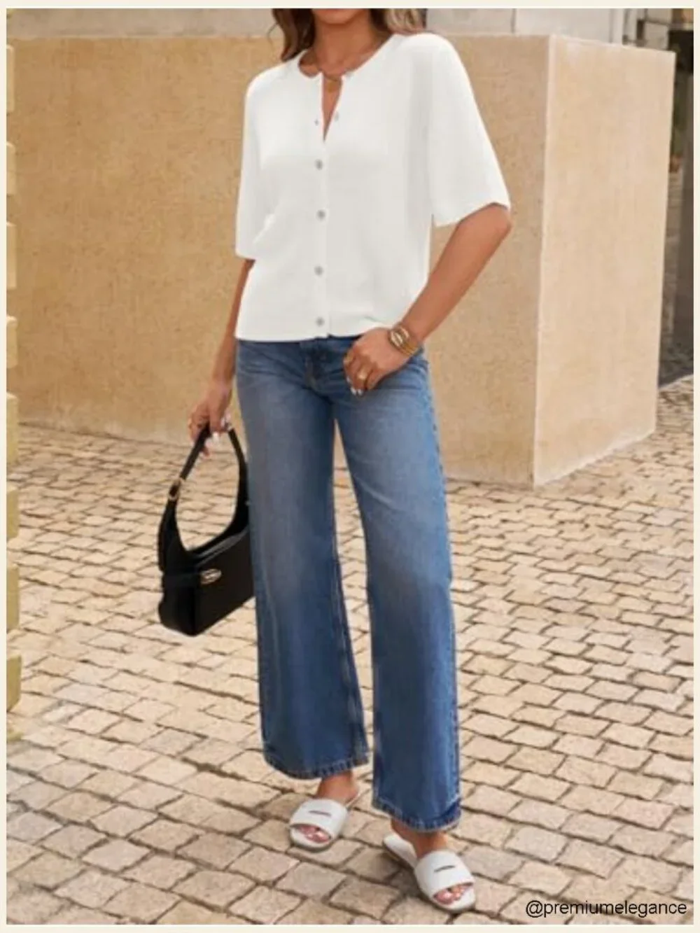 Short Sleeve Cropped Cardigan Sweater Button Down Lightweight Knit Blouse